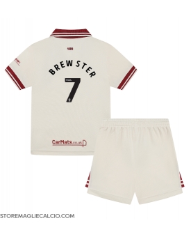 Sheffield United Rhian Brewster #7 Maglia Gara Terza Repliche 2024-25 Bambino Maniche Corte